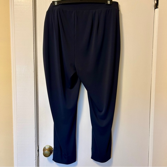 Talbots Pull On Pants Indigo Blue Matte Jersey Stretch Plus size 2X Petite - Picture 10 of 16